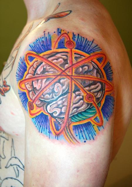 Tattoos - Color Atomic Brain